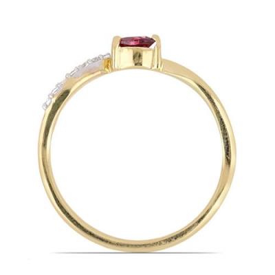 BUY NATURAL RHODOLITE GEMSTONE CLASSIC RING IN STERLING SILVER